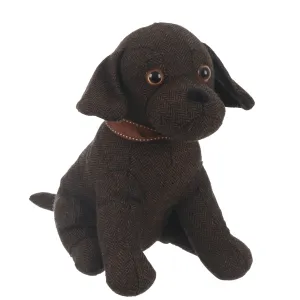 Novelty Chocolate Labrador Dog Design Herringbone Door Stop