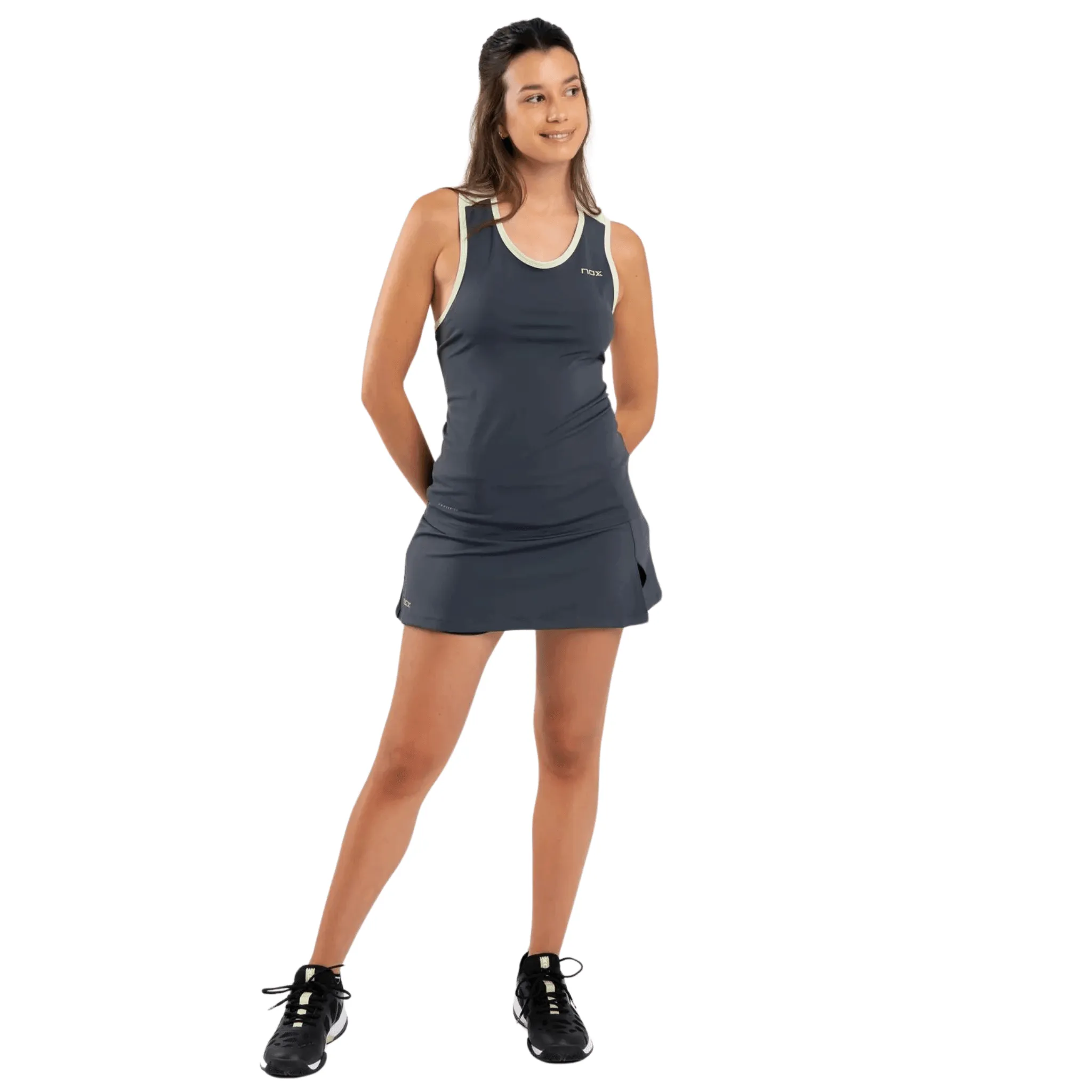 NOX Pro Charcoal Grey Women's Padel Tank Top