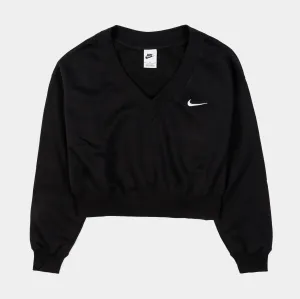 NSW Phoenix Fleece Cropped Womens Crewneck (Black)