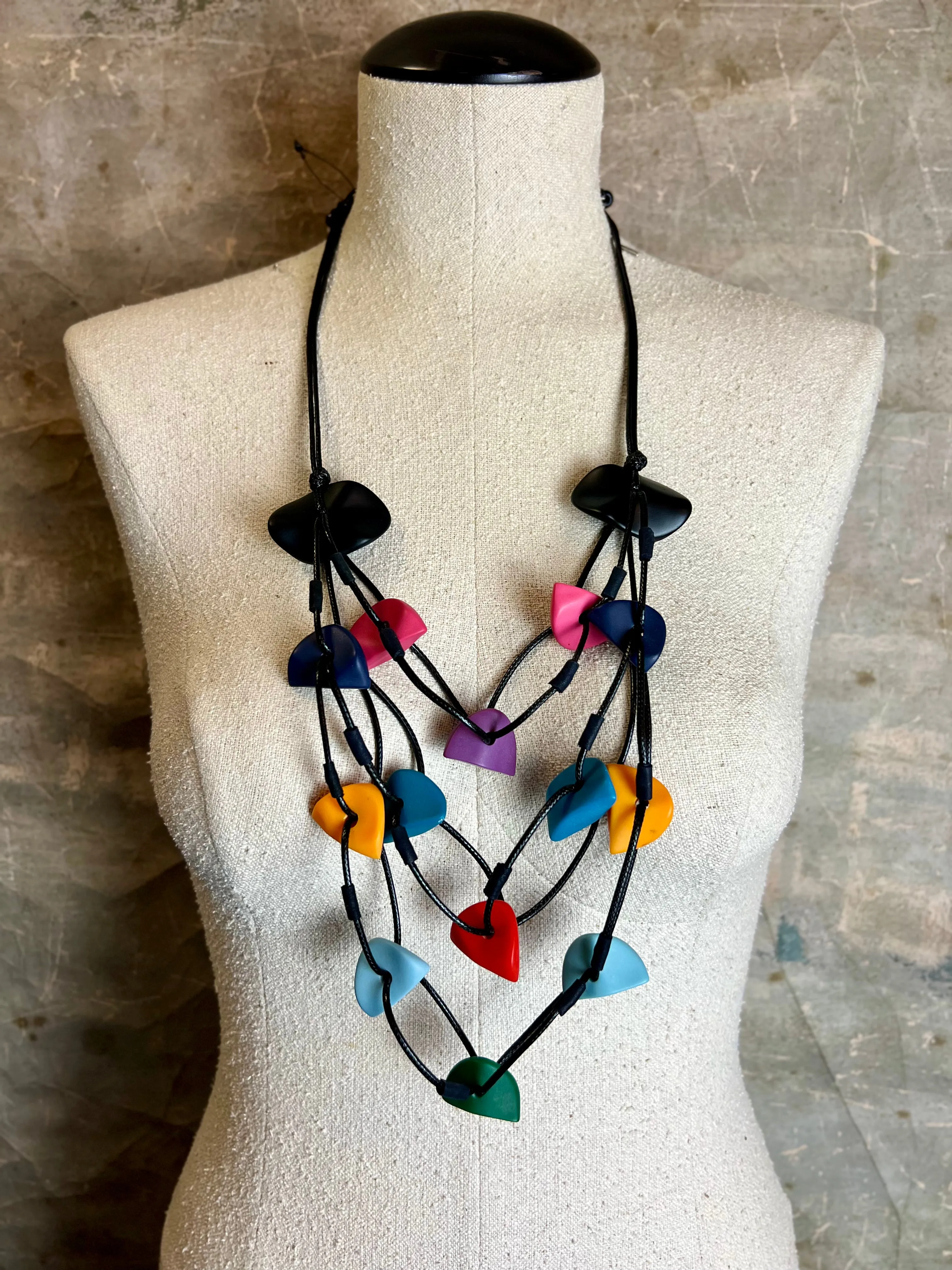 NT114 3 Layer Beaded Necklace