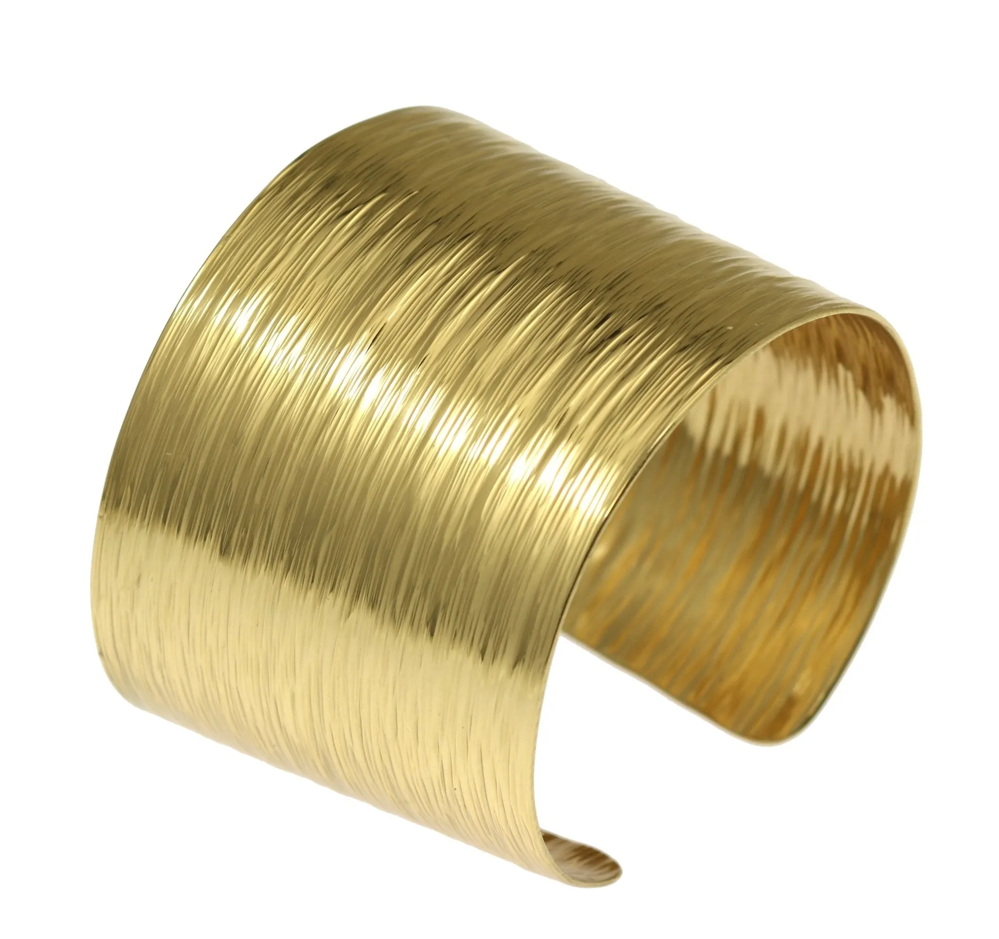 Nu Gold Brass Bark Cuff