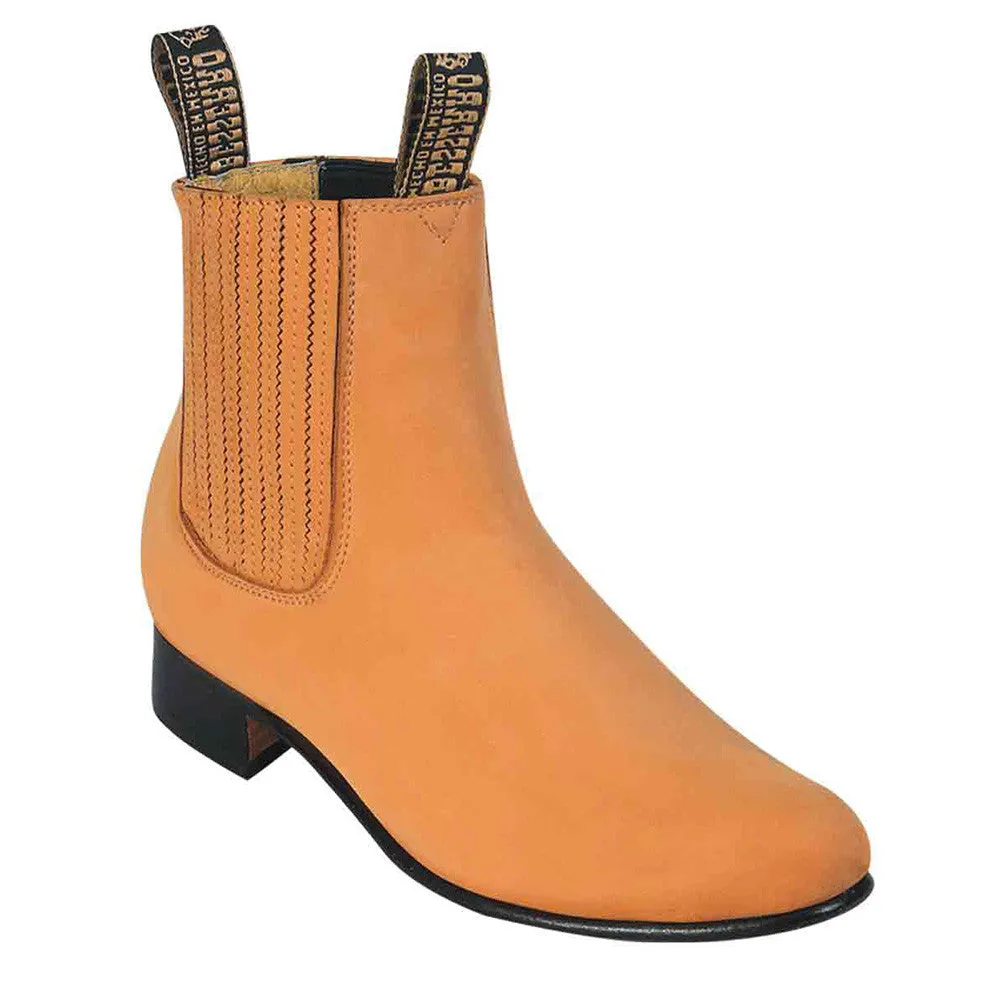 Nubuck Honey Charros Boots