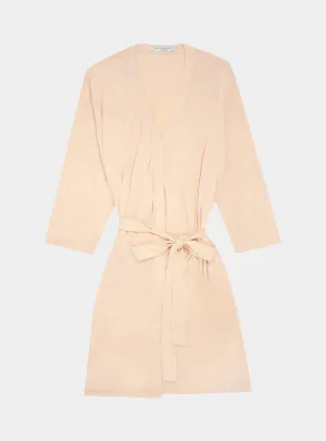 Nude Blush Drape Bamboo Women's Robe