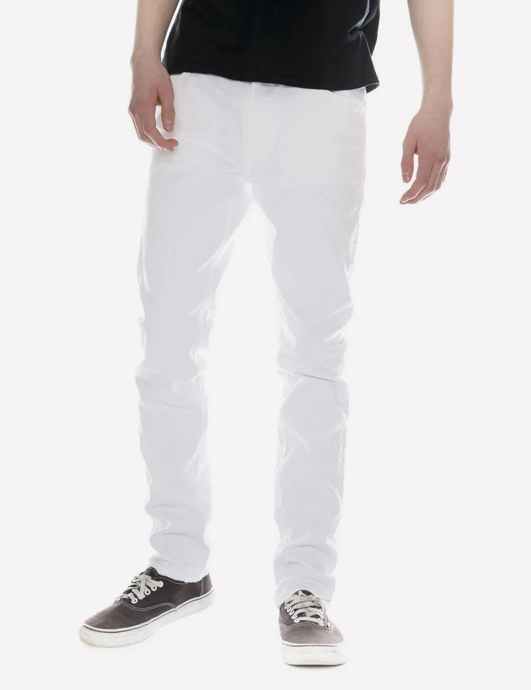 Nudie Lean Dean Jeans (Slim Tapered) - Clean White