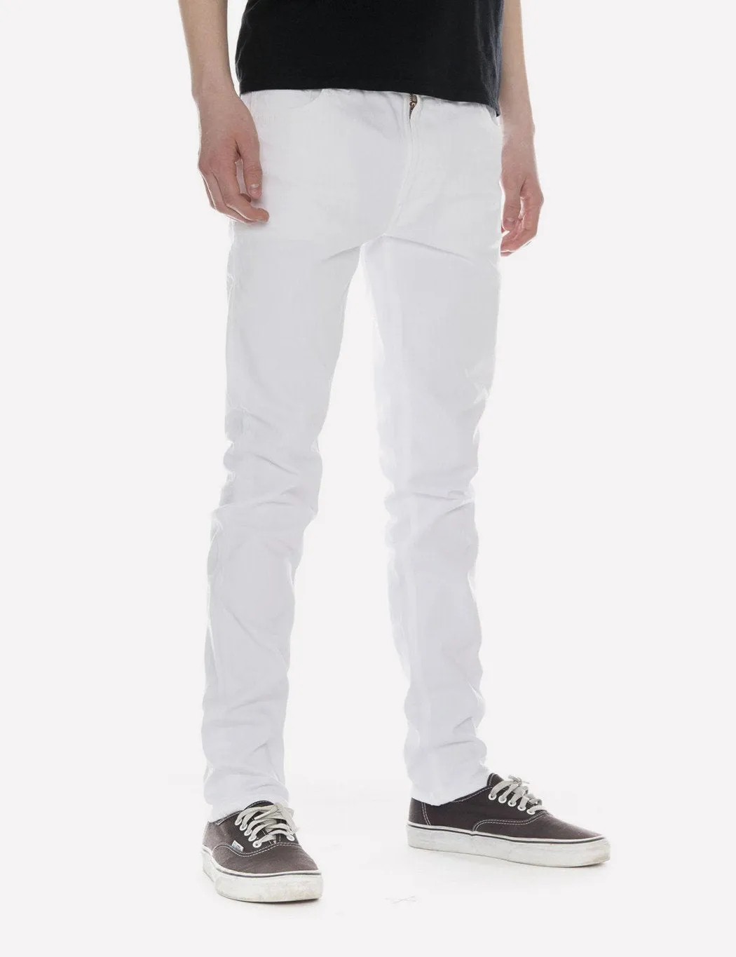 Nudie Lean Dean Jeans (Slim Tapered) - Clean White