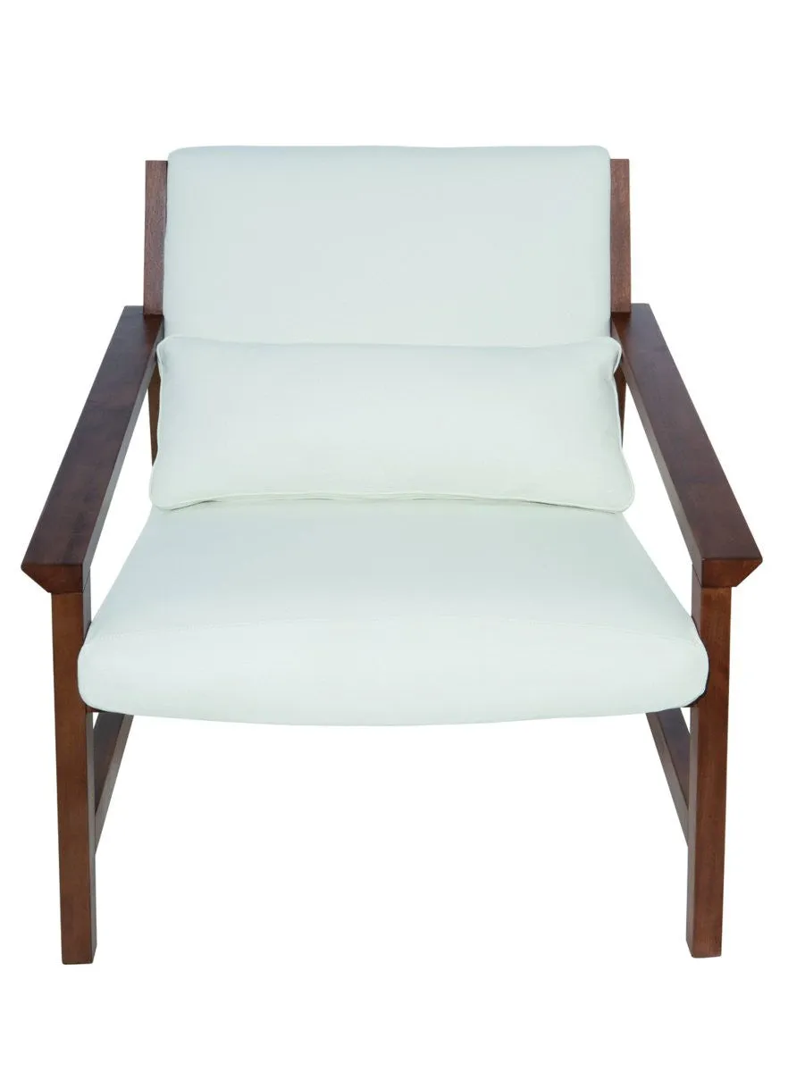 Nuevo Bethany Lounger in White Leather