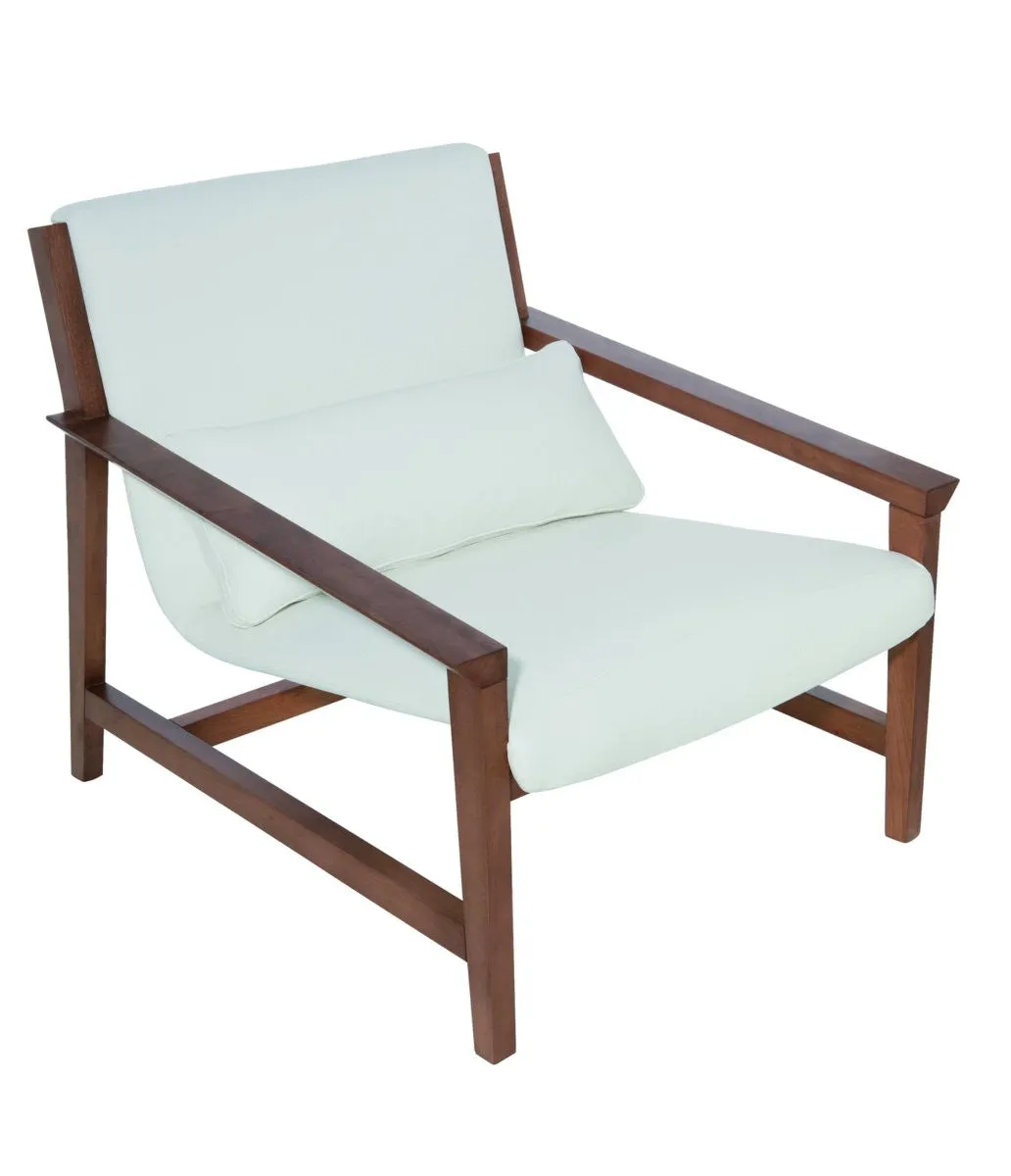 Nuevo Bethany Lounger in White Leather