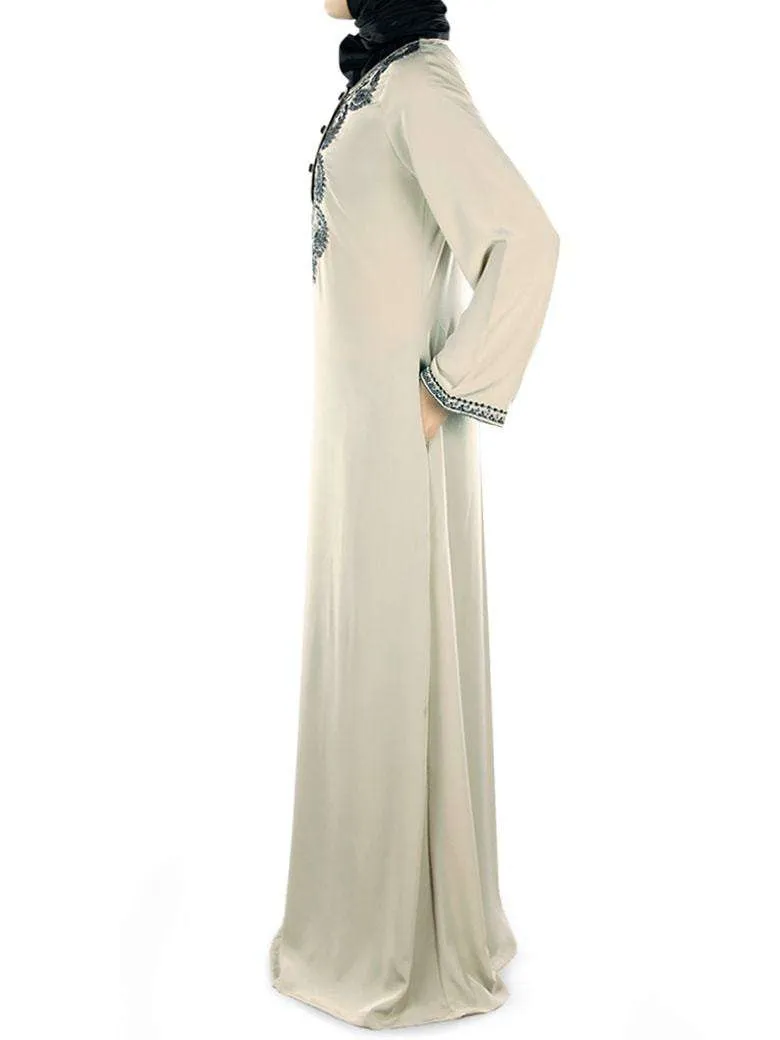 Nuha Elegant Embroidered Abaya