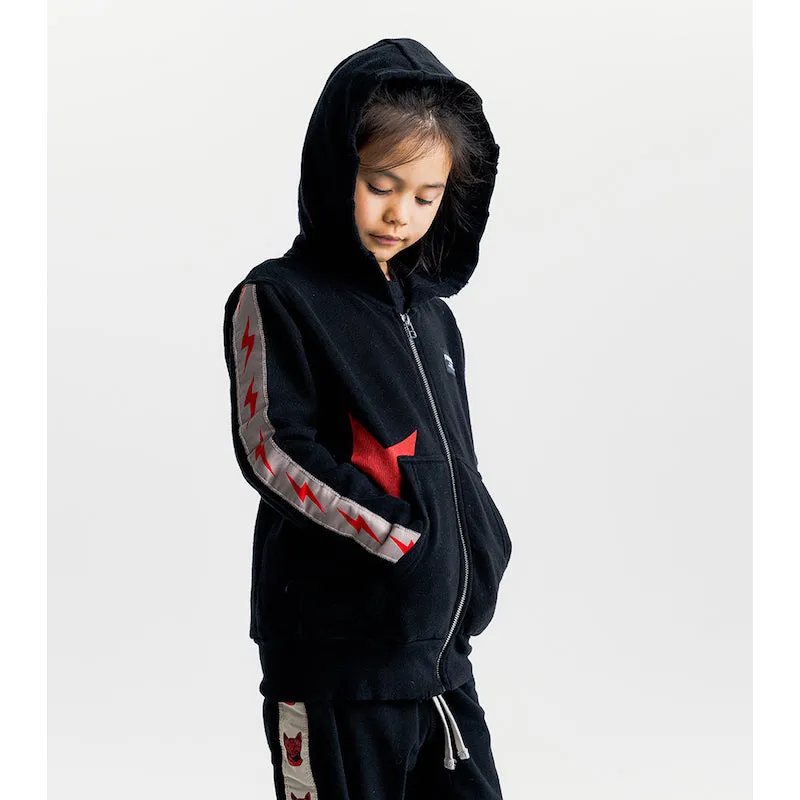 NUNUNU Mini Bolts Zip Hoodie