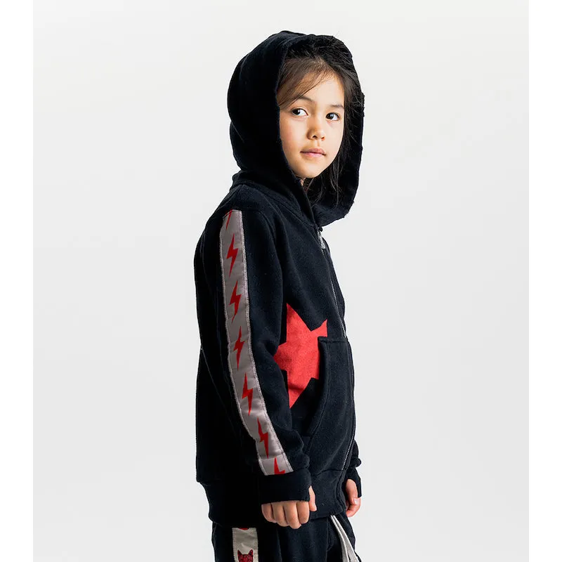 NUNUNU Mini Bolts Zip Hoodie