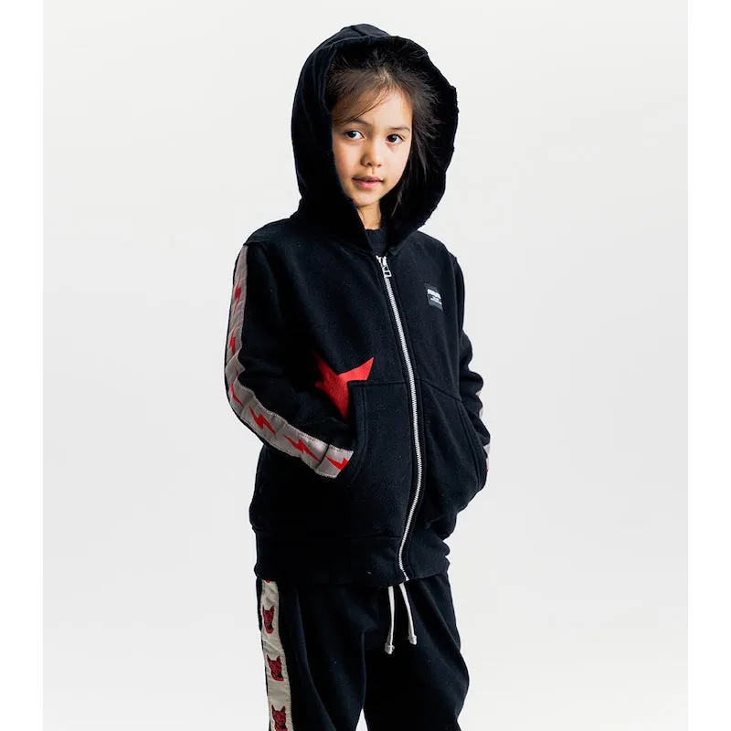 NUNUNU Mini Bolts Zip Hoodie