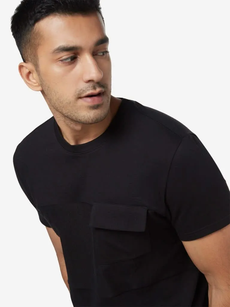 Nuon Black Slim-Fit Pure-Cotton T-Shirt