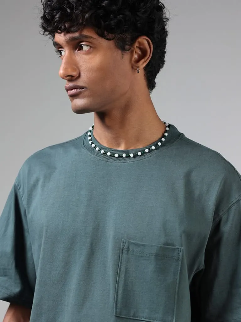 Nuon Emerald Green Relaxed-Fit T-Shirt