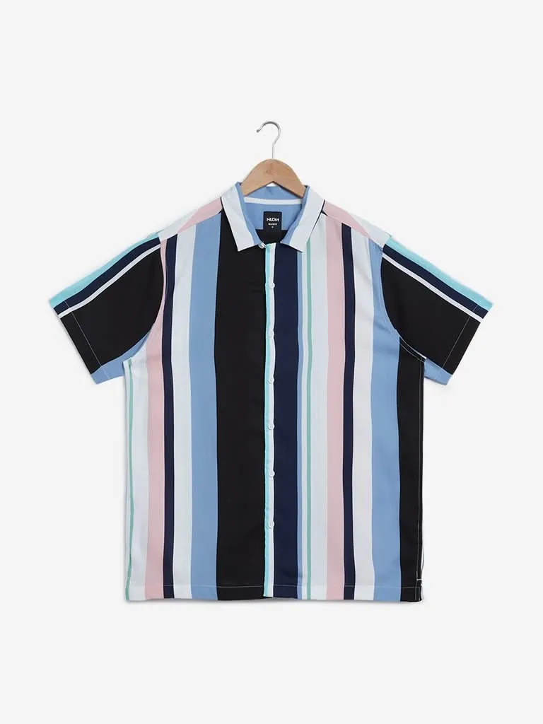 Nuon Multicolour Stripe Relaxed-Fit Casual Shirt