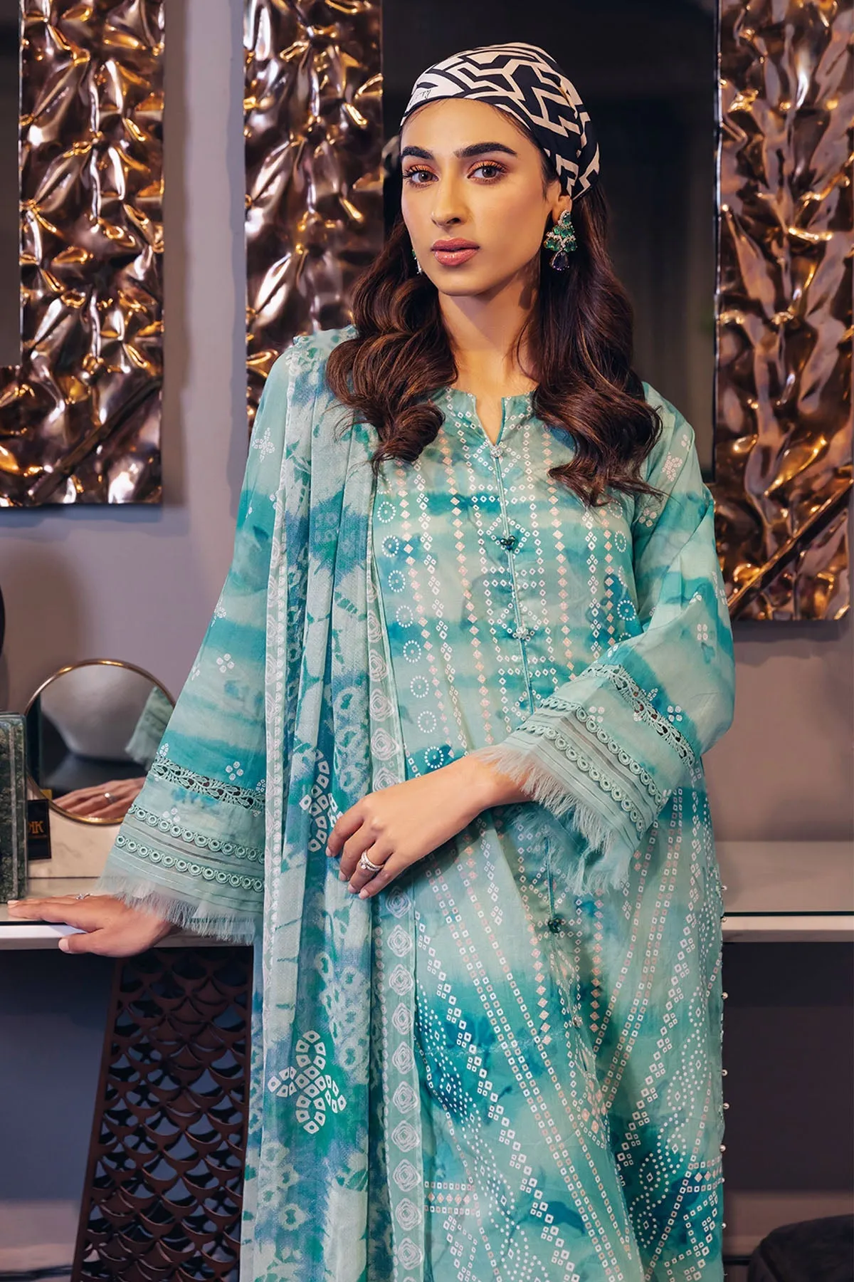 Nureh Signature Prints Lawn Collection 2023 – SP-36