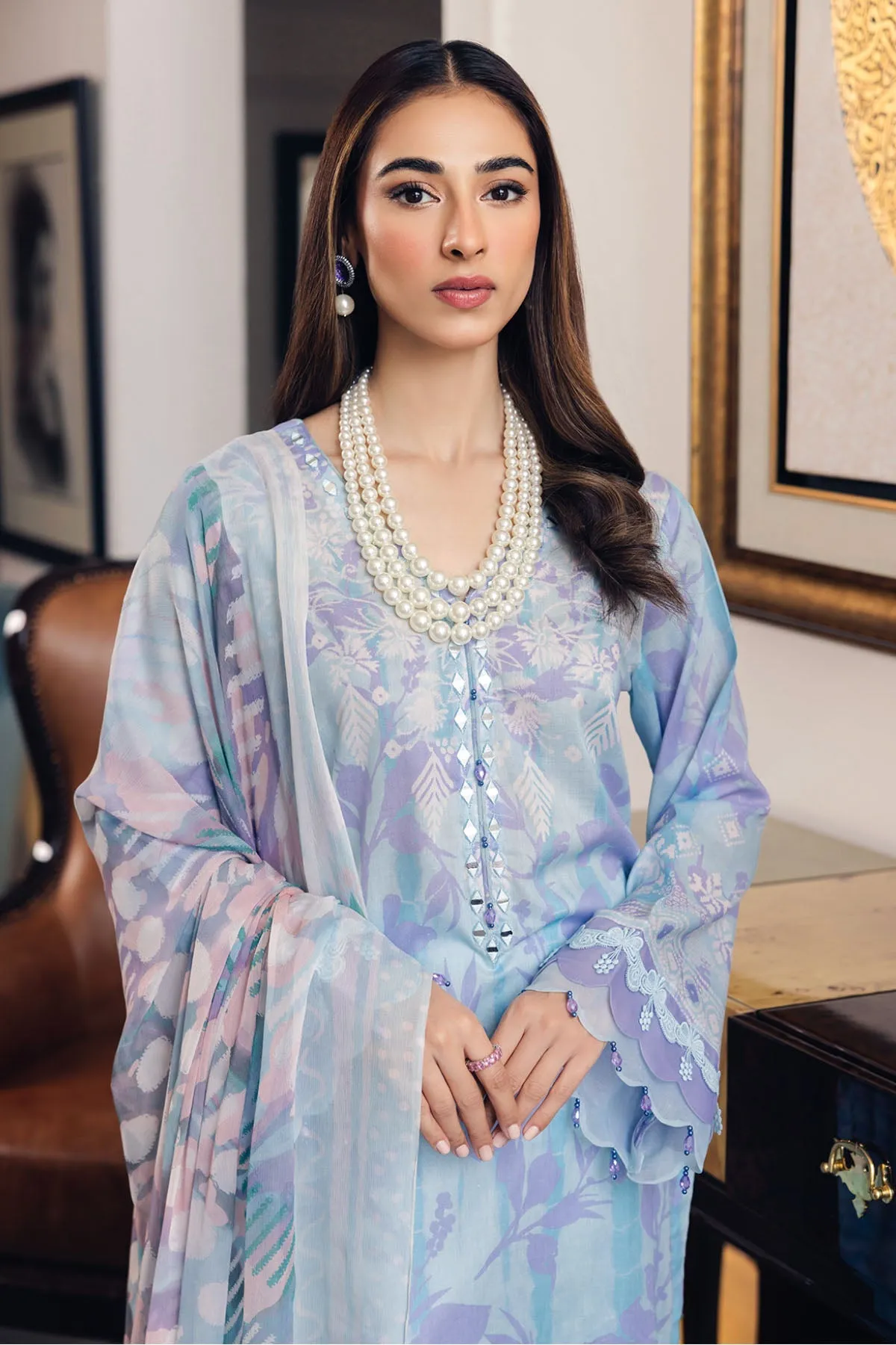 Nureh Signature Prints Lawn Collection – SP-60