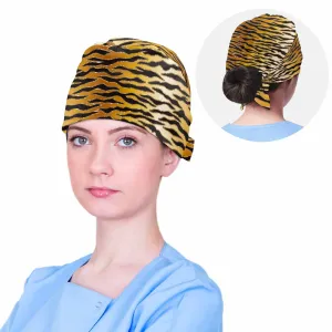 Nurse Scrub Cap Animal Print 13  Scrub Cap