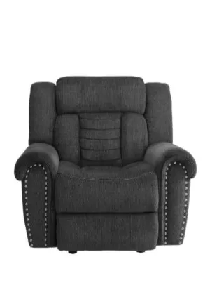 Nutmeg Glider Reclining Chair in Charcoal Gray 9901CC-1