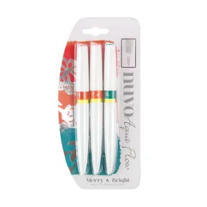 Nuvo Flow Pens 3 pack - Merry & Bright*