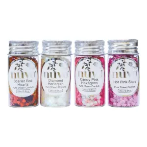 Nuvo Pure Sheen Confetti 4 pack Cross My Heart*