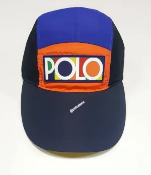 Nwt Polo Ralph Lauren Color Block 5 Panel Nylon Hat