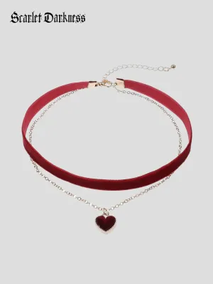 NYE Red Velvet Cupcake Choker Necklace