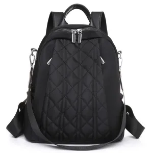 Nylon Fashionable Solid Color Women's Backpack