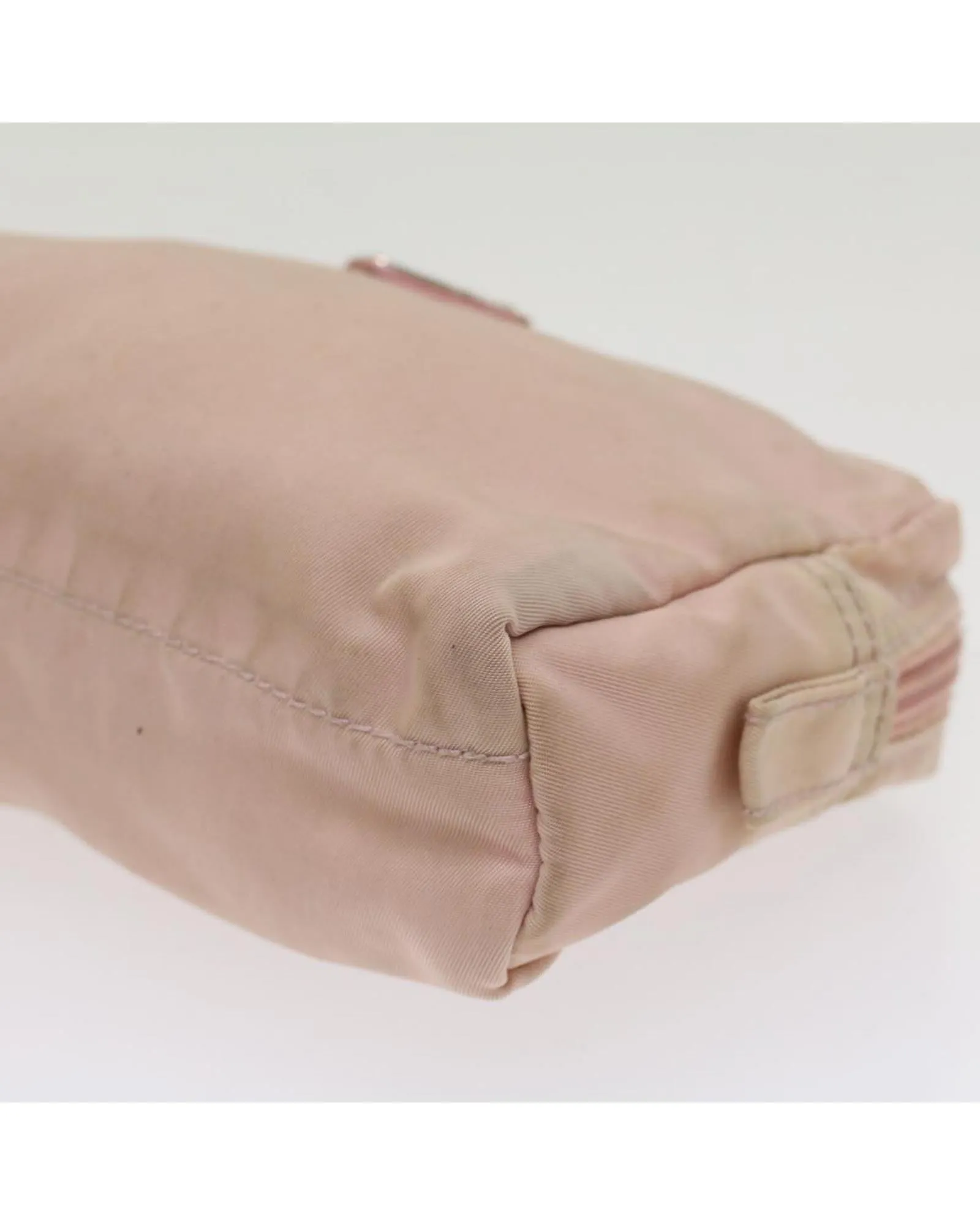 Nylon Pink Pouch with Metal Fittings