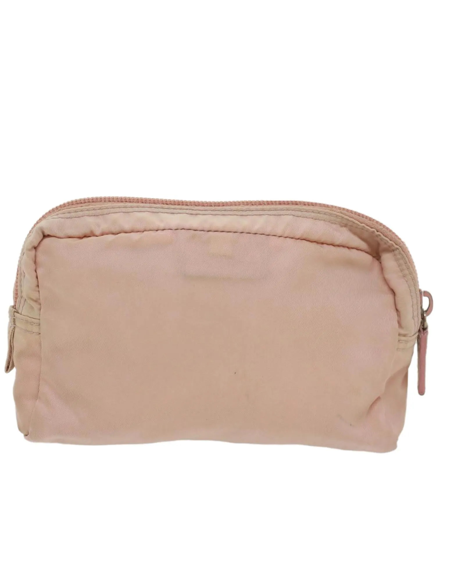 Nylon Pink Pouch with Metal Fittings