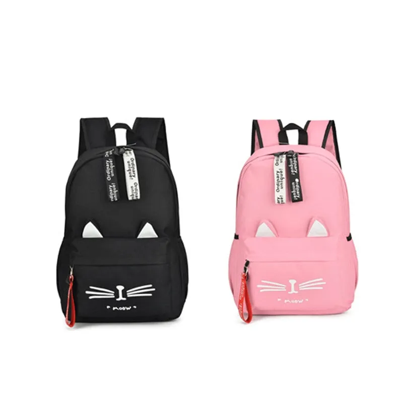 Nylon School Backpack