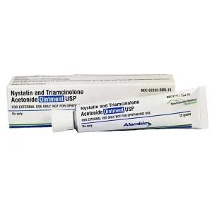 Nystatin and Triamcinolone Acetonide Ointment 0.1% 15 gram Tube (Rx)