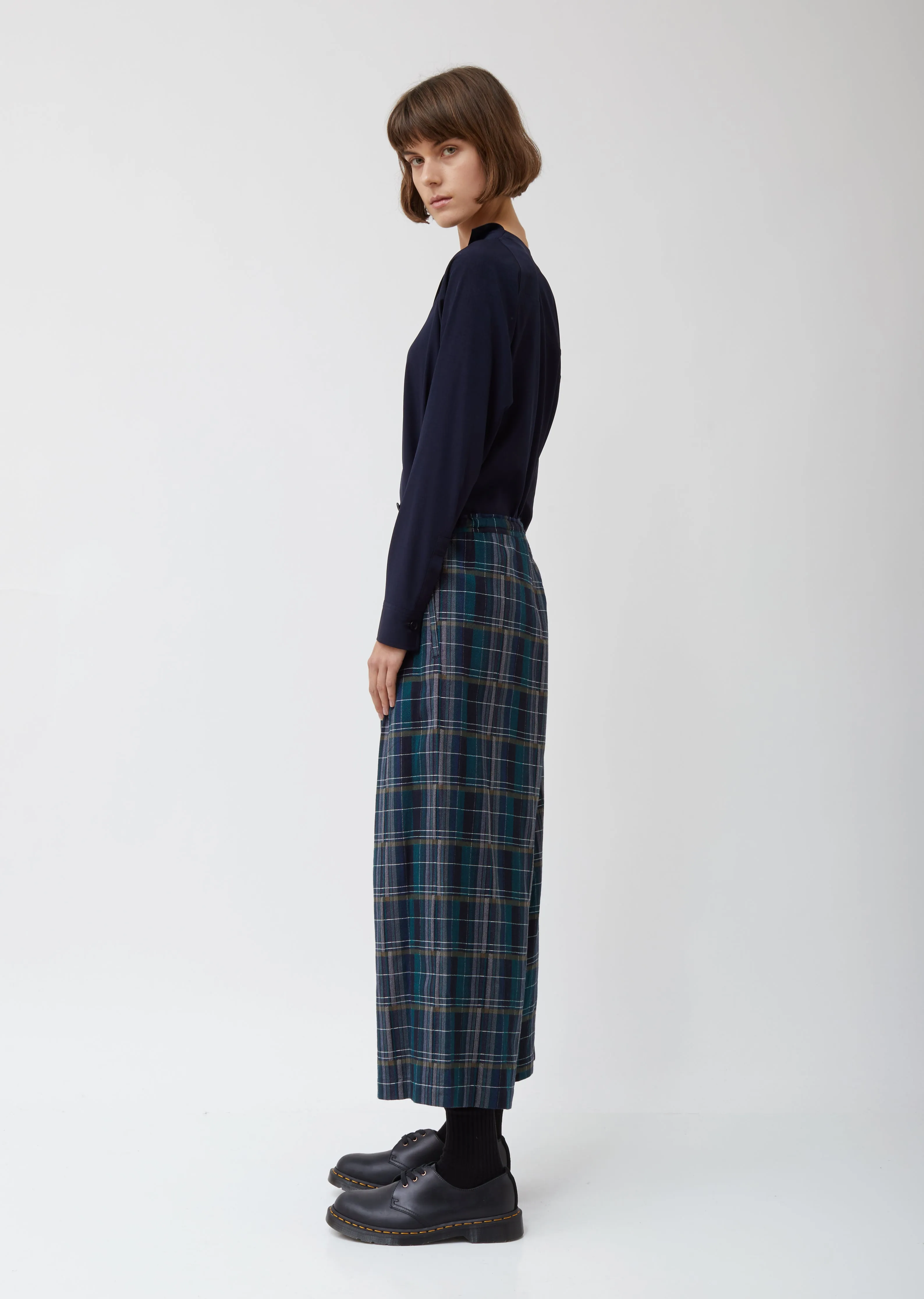 O-front Tuck Wide Pants