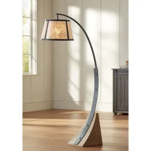 Oak River Arc Floor Lamp