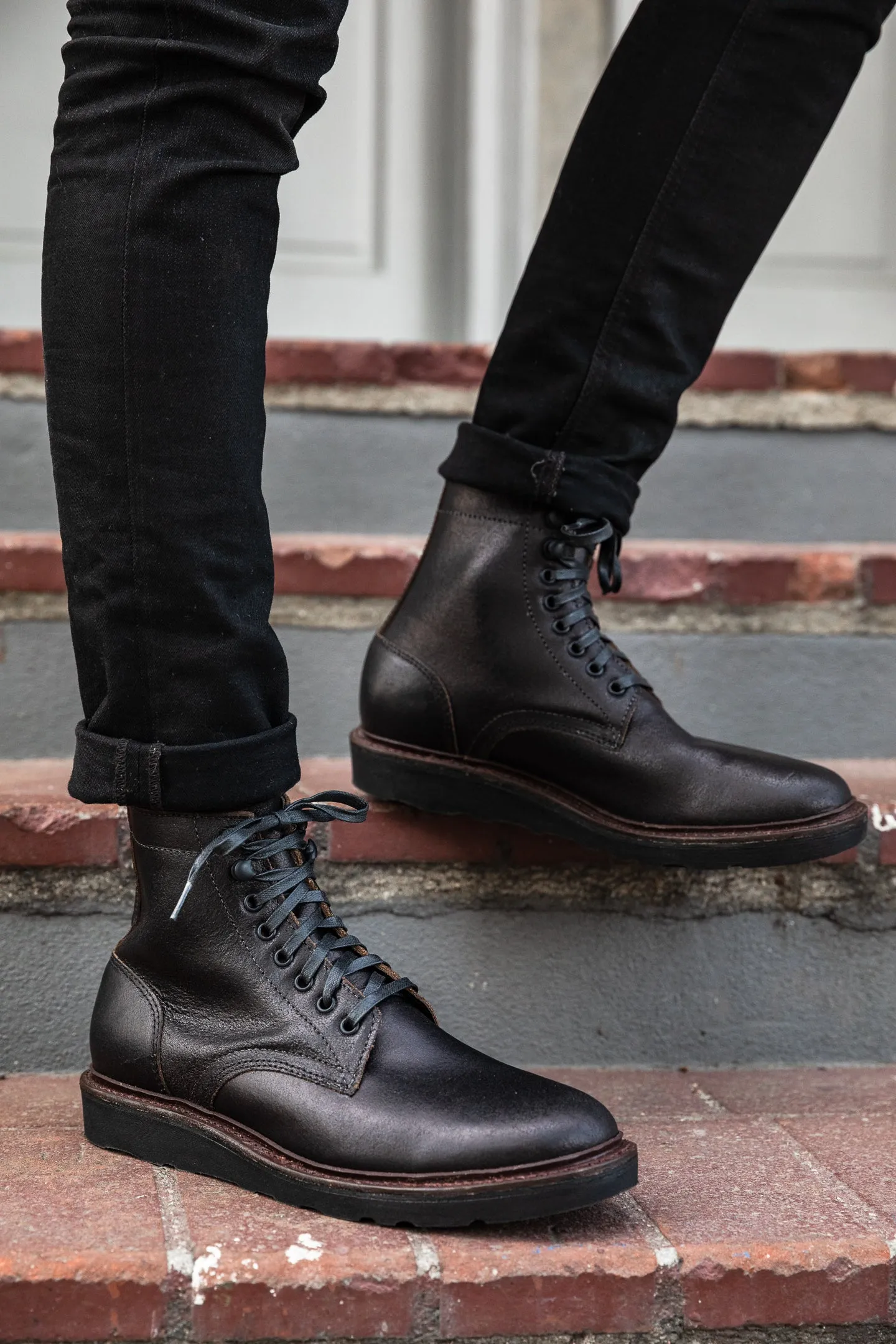 Oak Street Bootmakers x ButterScotch - Double Black Deckard Boot