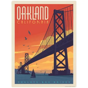 Oakland California Bay Bridge Vinyl Sticker