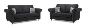 Oakland Sofa - Charcoal 3 2 Set - 210 x 180 CM