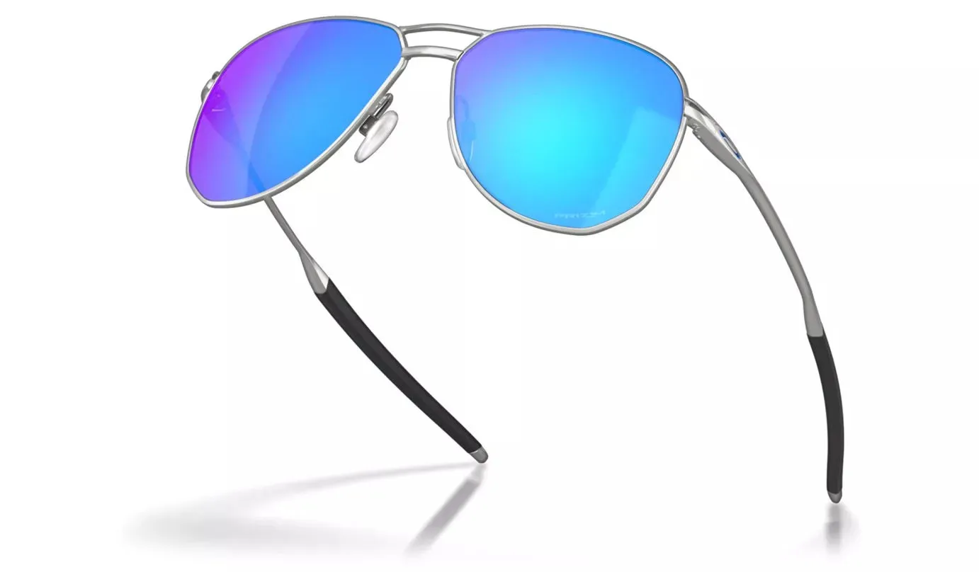 OAKLEY Contrail Sunglasses - Satin Chrome - Prizm Sapphire Lens