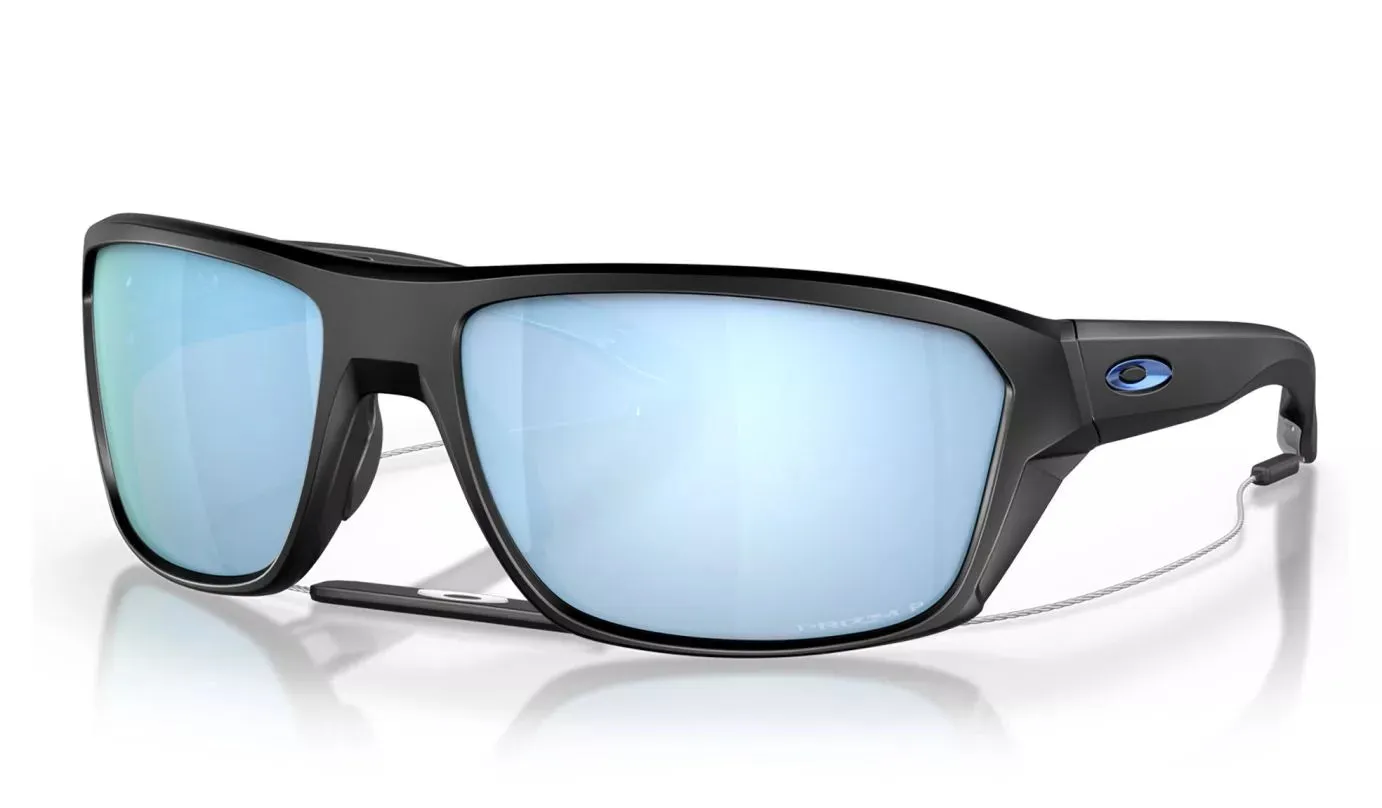 OAKLEY Split Shot Sunglasses - Matte Black - Prizm Deep Water Polarized Lens