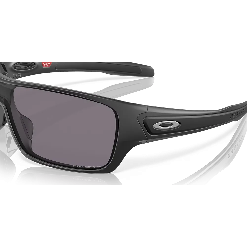 Oakley Turbine Rotor Sunglasses - Prizm Grey Polarized Lenses (Matte Black Frame)