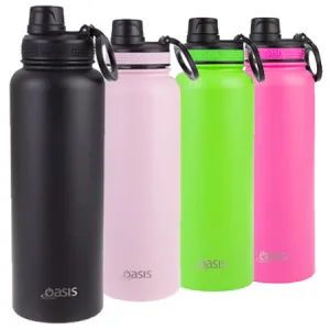 Oasis Insulated S/Steel Sports Bottle (1.1L) w/ Screw Cap