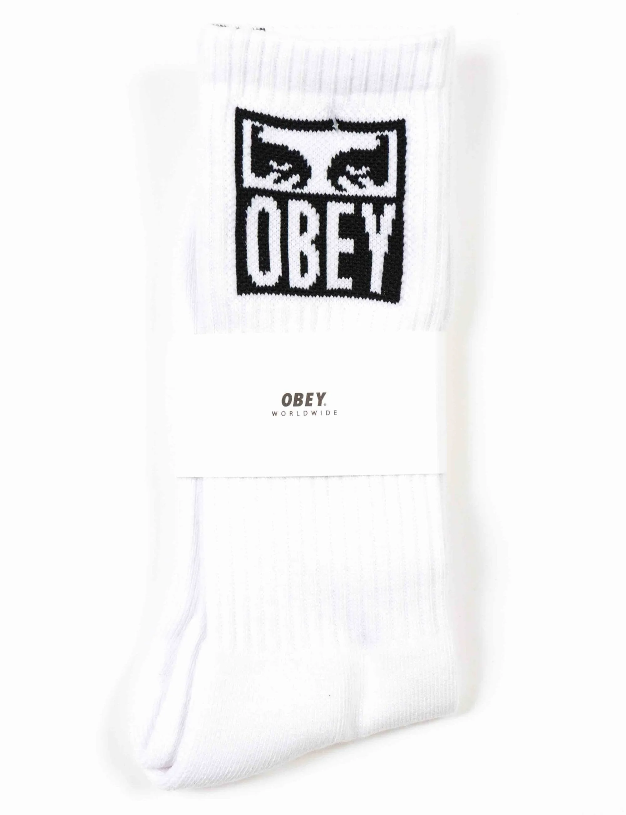 OBEY EYES ICON SOCKS WHITE