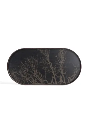 Oblong Hand-Painted Tray | Ethnicraft Tree