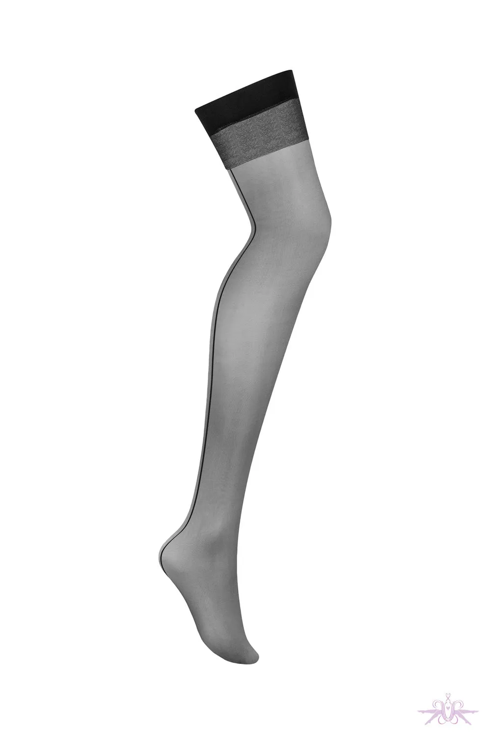 Obsessive Black Seamed Stockings