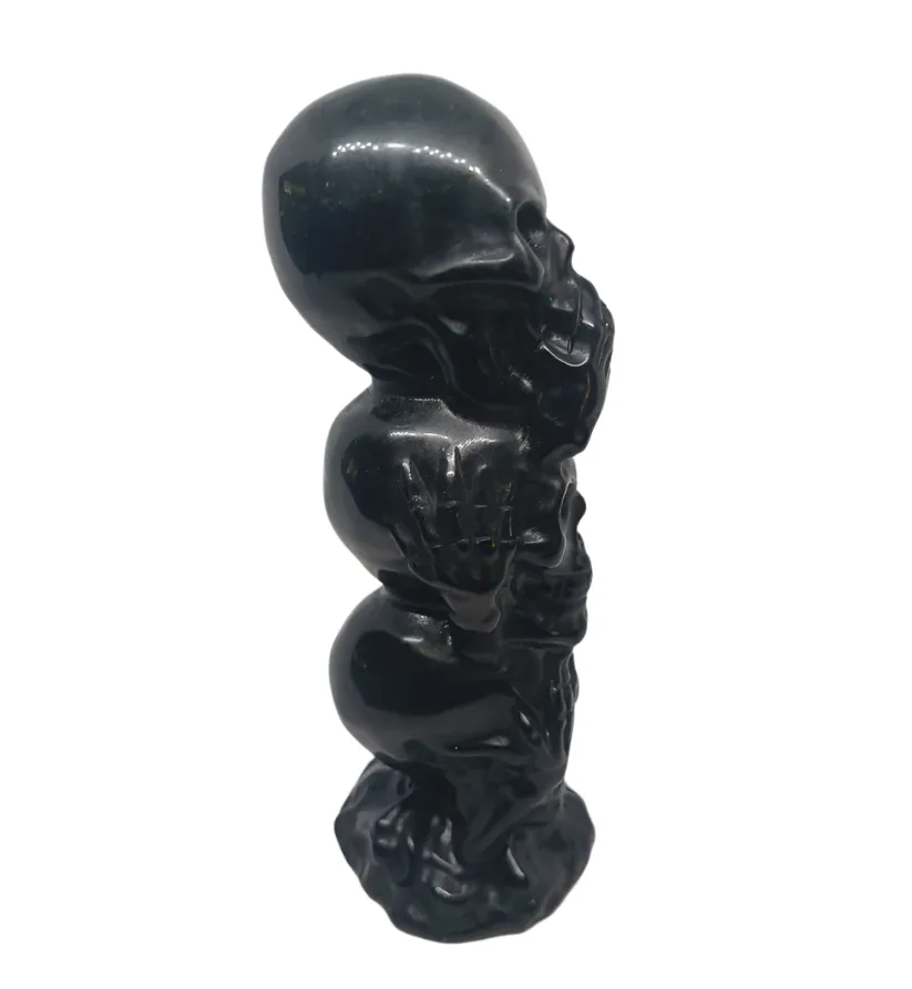 Obsidian Crystal Hear No Evil See No Evil Speak No Evil Tower