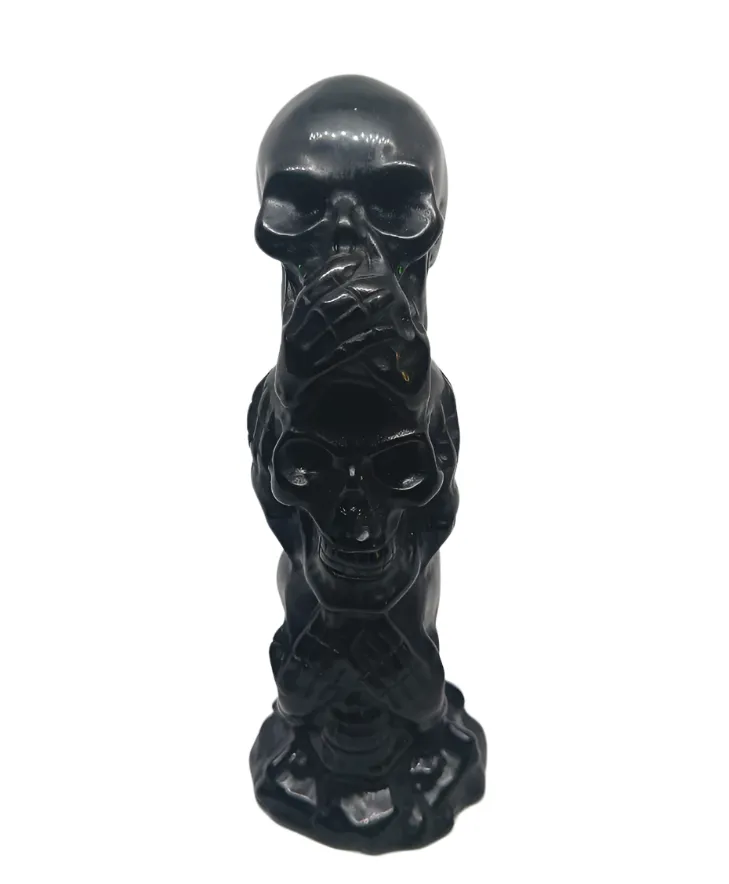 Obsidian Crystal Hear No Evil See No Evil Speak No Evil Tower