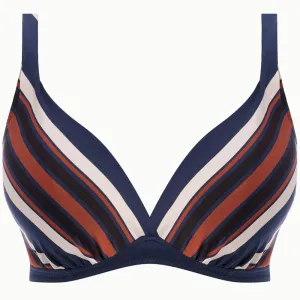 Ocean Cove Plunge Bikini Top Deep Sea Stripe - Fantasie Swim