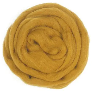 Ochre - Merino Wool Top Roving - 50 gram (1.75 oz) Ball - Color 697