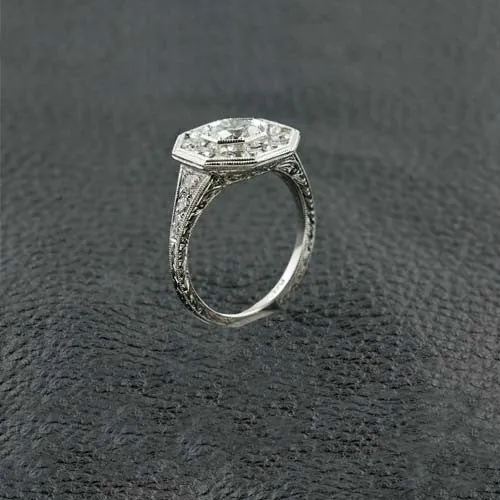 Octagonal Multi-Diamond Ring