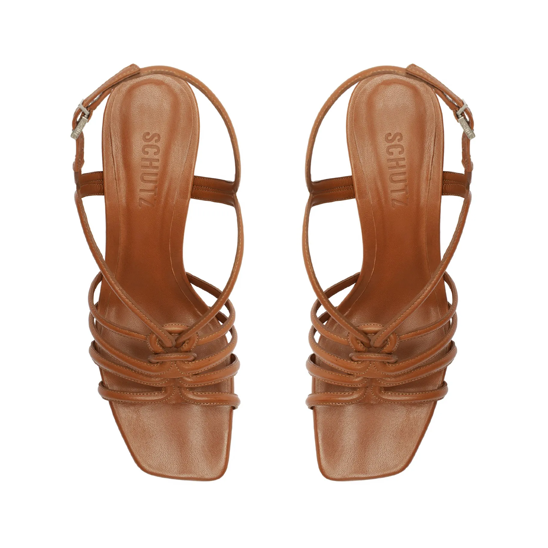 Octavia Mid Calf Leather Sandal