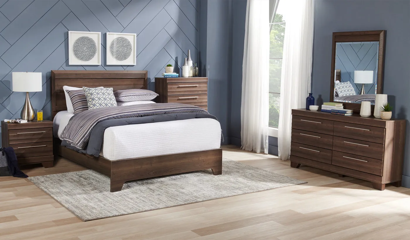 Odense 6-Piece Queen Bedroom Set - Grey